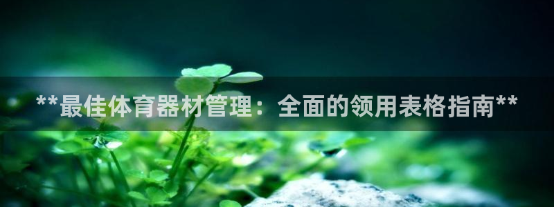 星澳娱乐公司简介：**最佳体育器材管理：全面的领用表格指南*